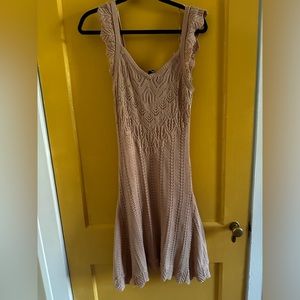 Peachy Crochet Dress